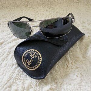 Ray-Ban Men's Sunglasses Polarized Pre-owned RB-3445 004 Classic G-15 Green Lens